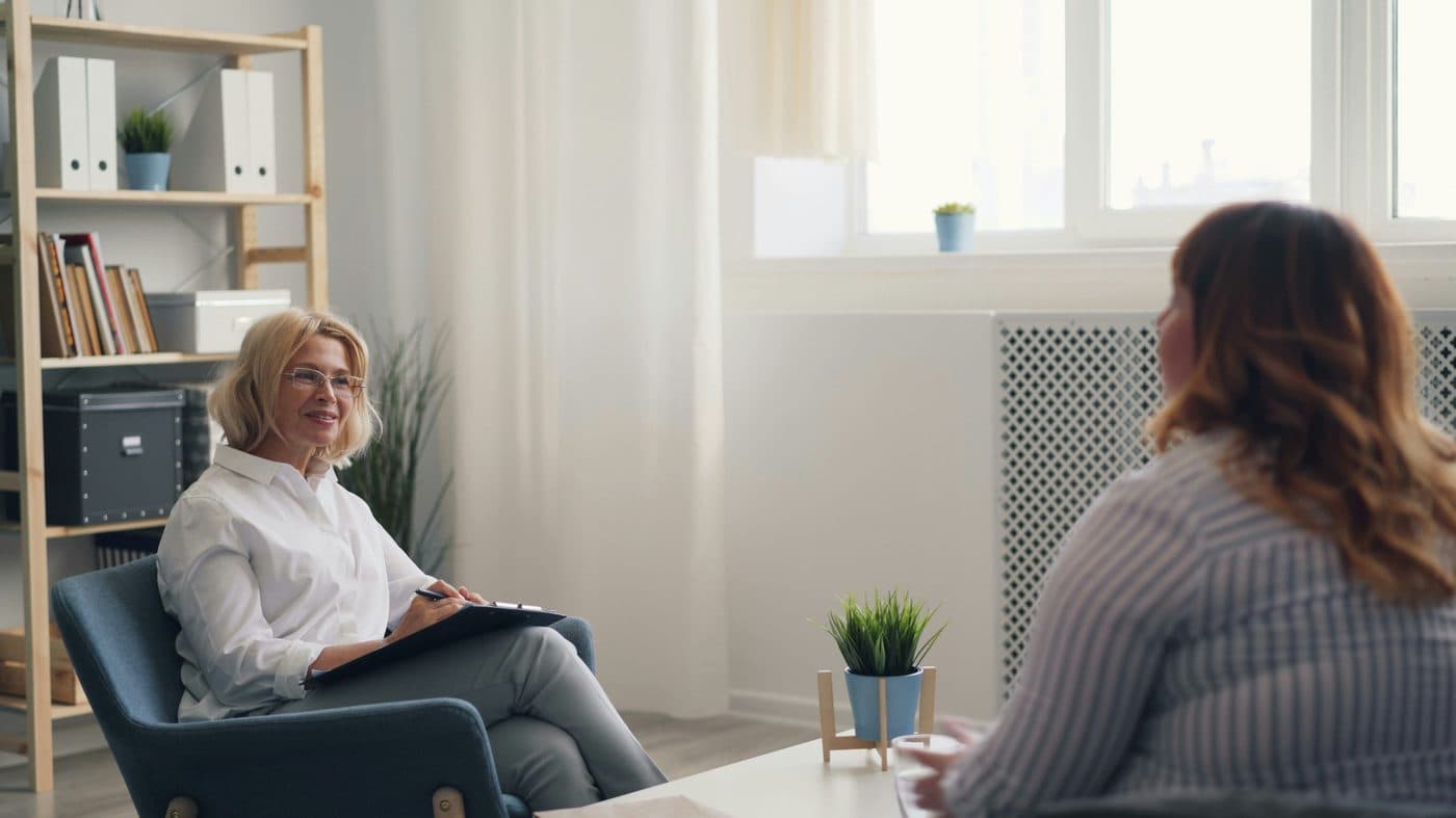 A calm, welcoming therapy office space